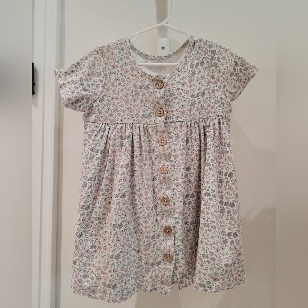 Jamie Kay Floral Button-Down Dress Age 4